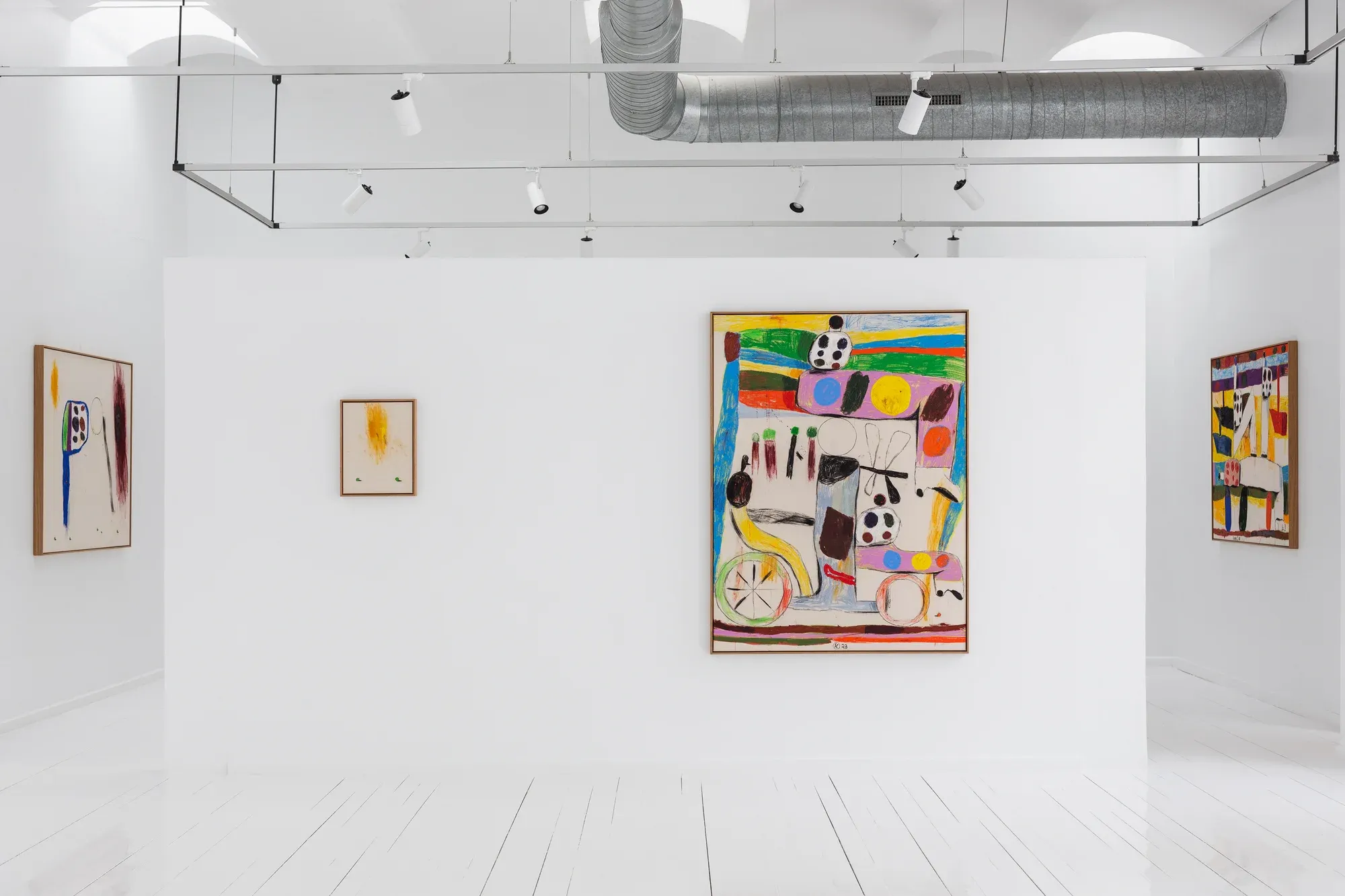 the leftovers by sune christiansen at alzueta gallery, barcelona, featuring vibrant abstract art and highlighting new faces in contemporary art