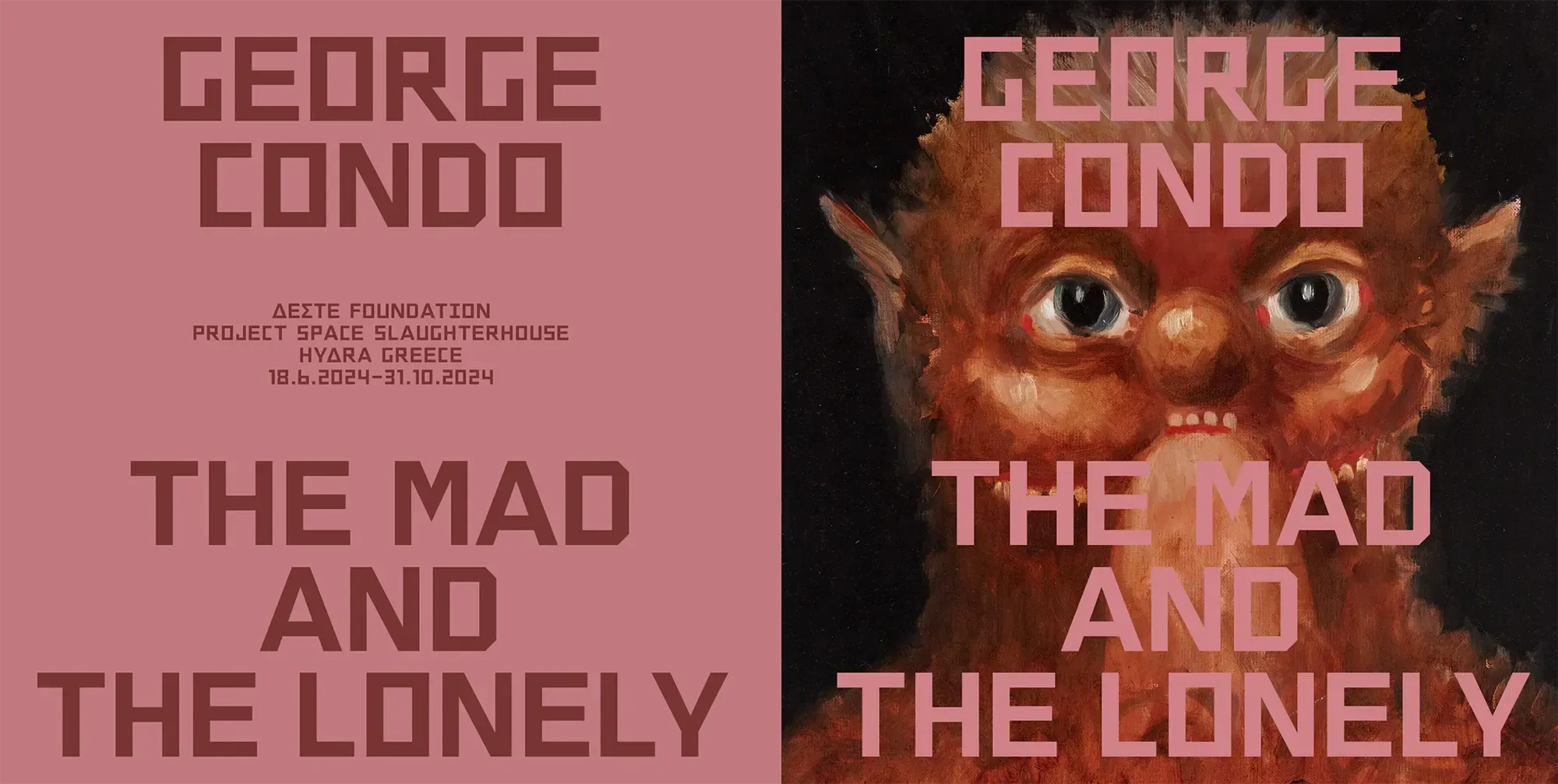 george condo at hydra island greece deste foundation with the mad and the lonely