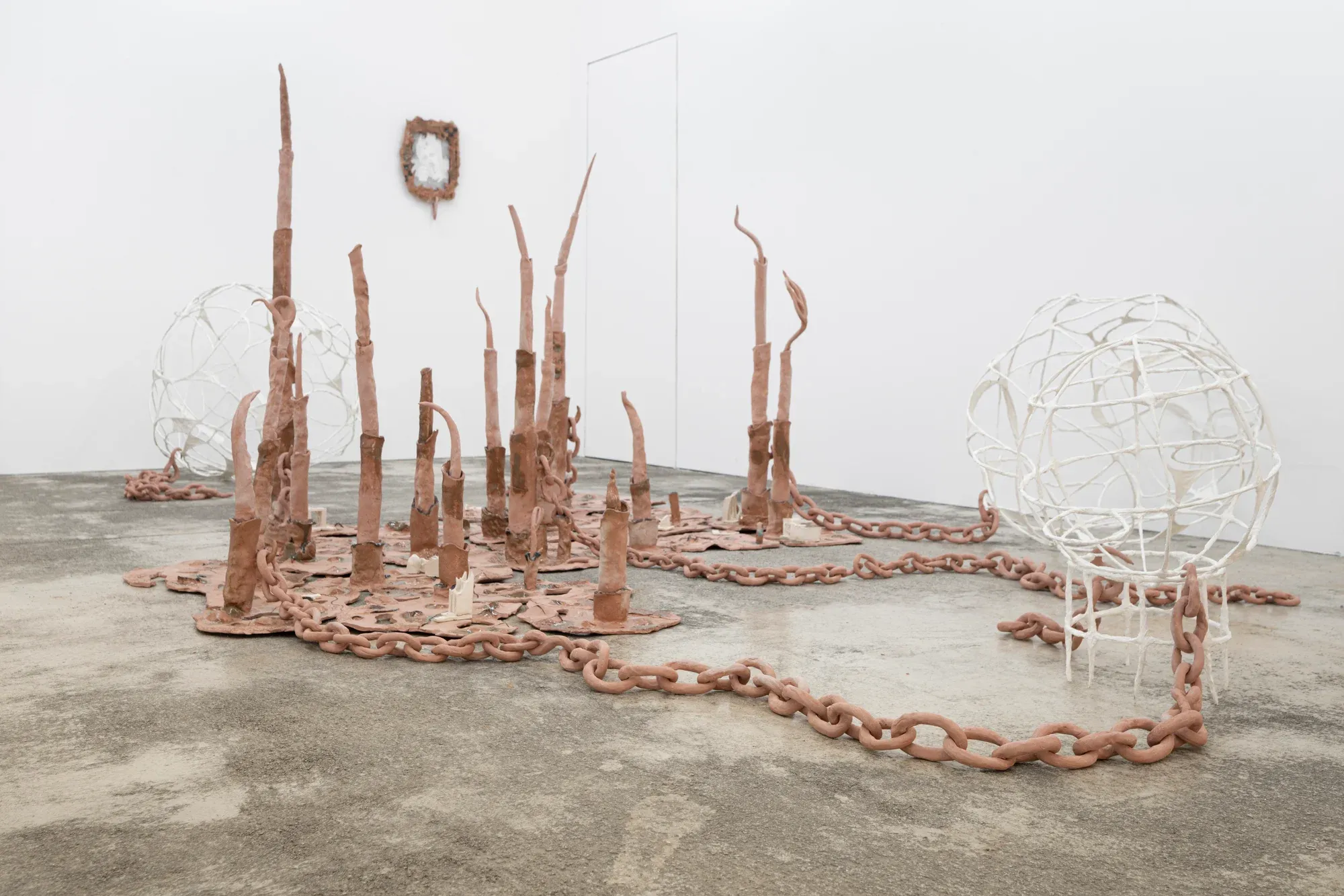 anna bochkova's 'reaching the earth' exhibition at tomas umrian contemporary explores mythological sculpture