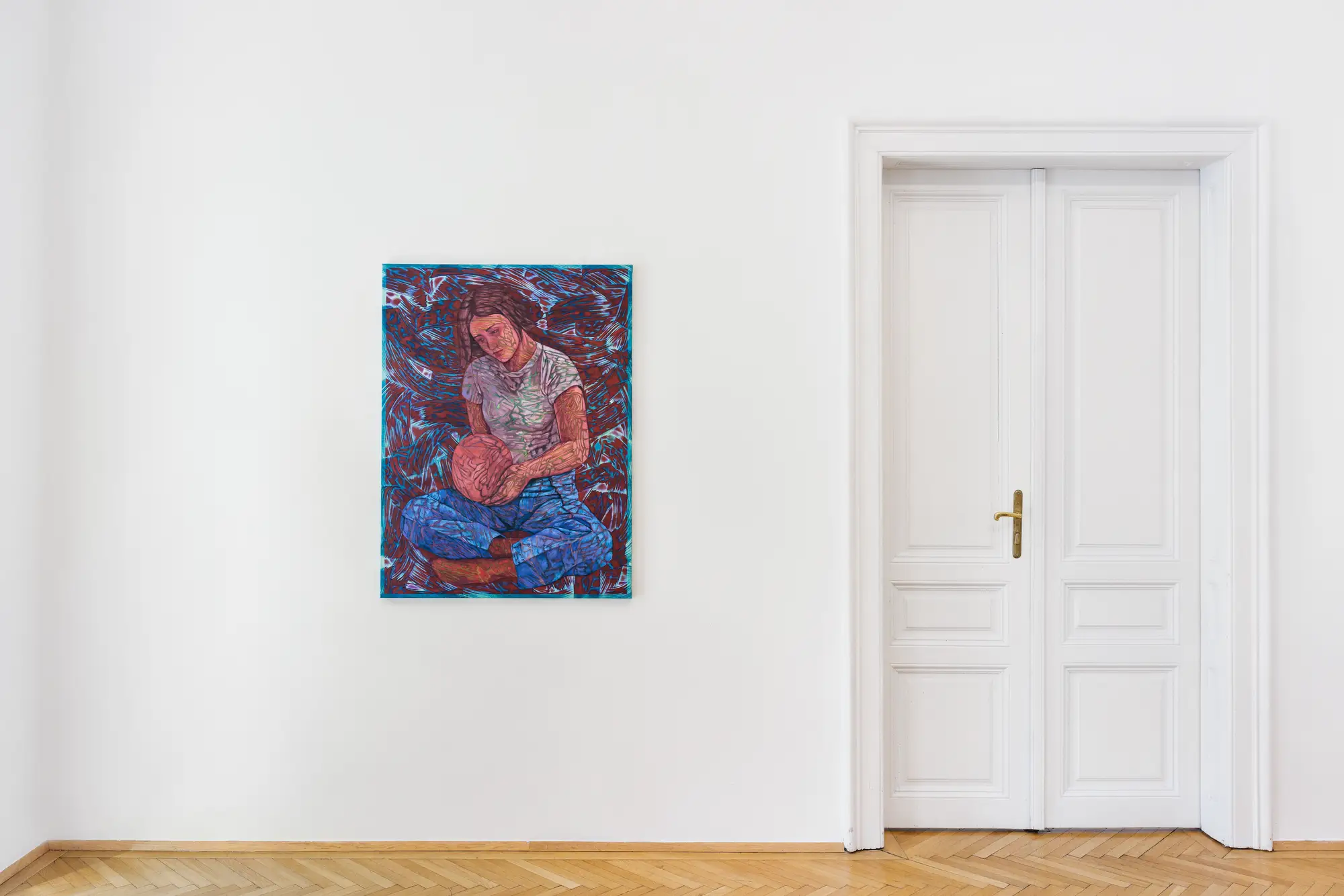 zeller van almsick, exhibition view, vienna, showcasing promising emerging artist and painter, minda andren