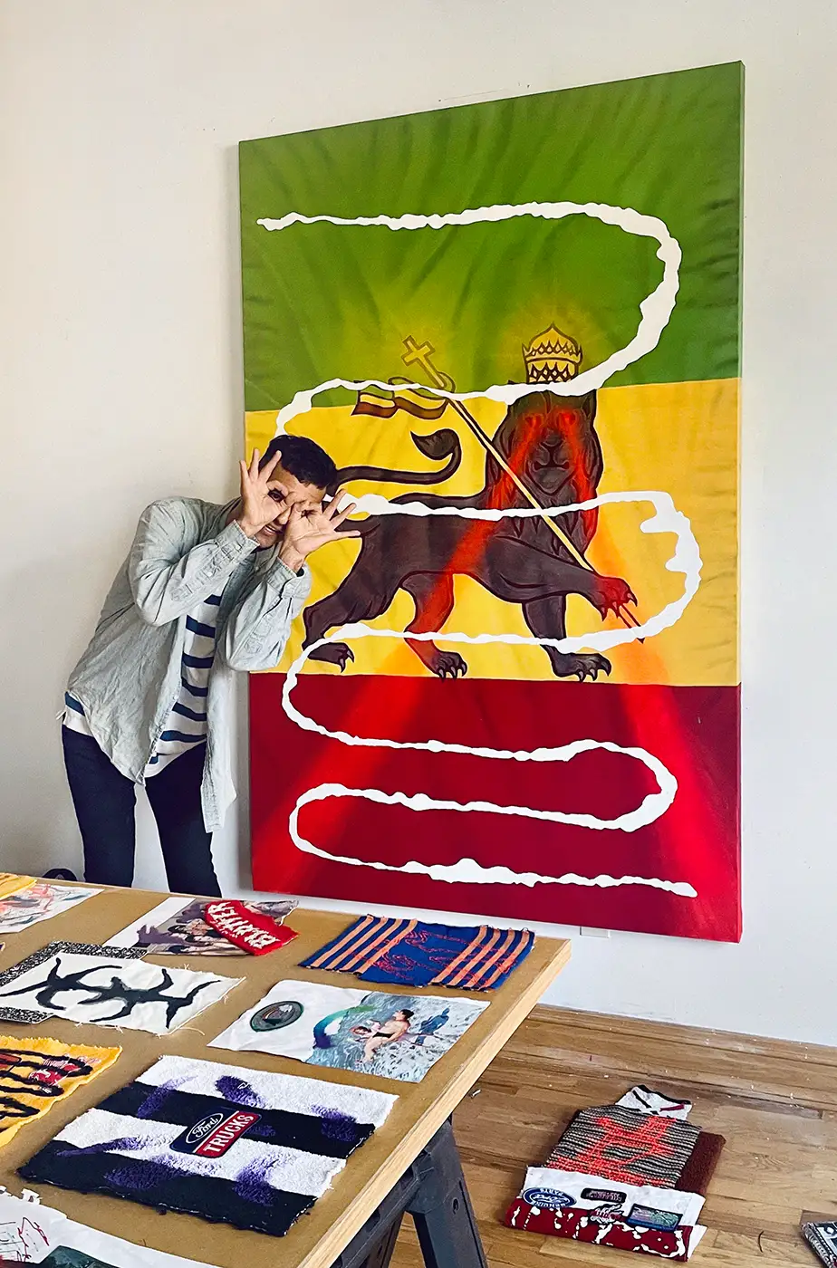 carlos charlie perez artist in his studio for munchies art club magazine spotlight on contemporary painting now redefine art