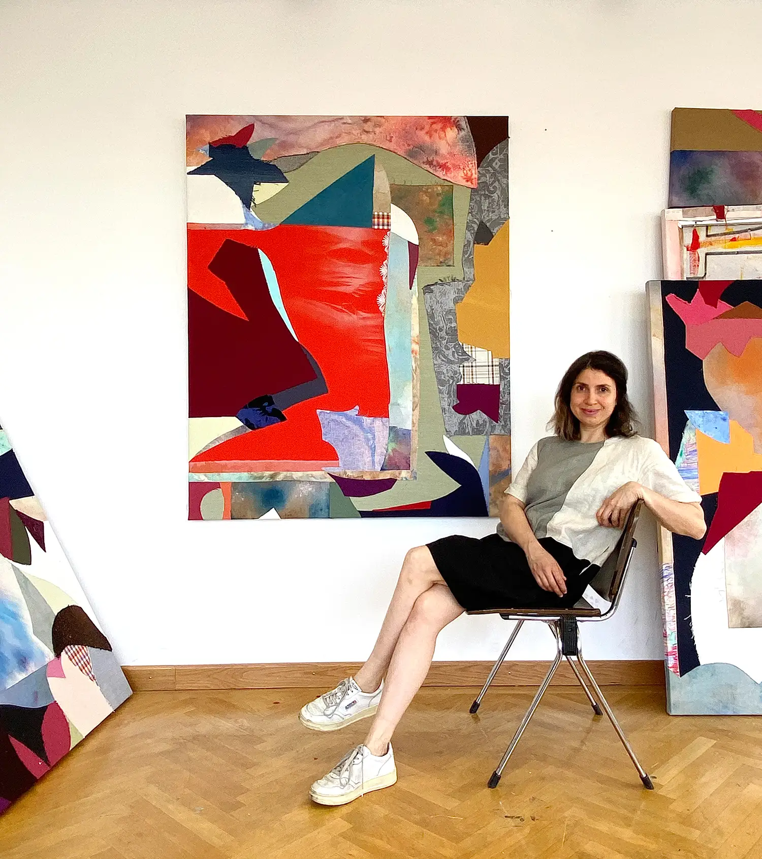 meike legler, artist, feature, in her studio, munchies art club, spotlight, promising textile contemporary art, now 