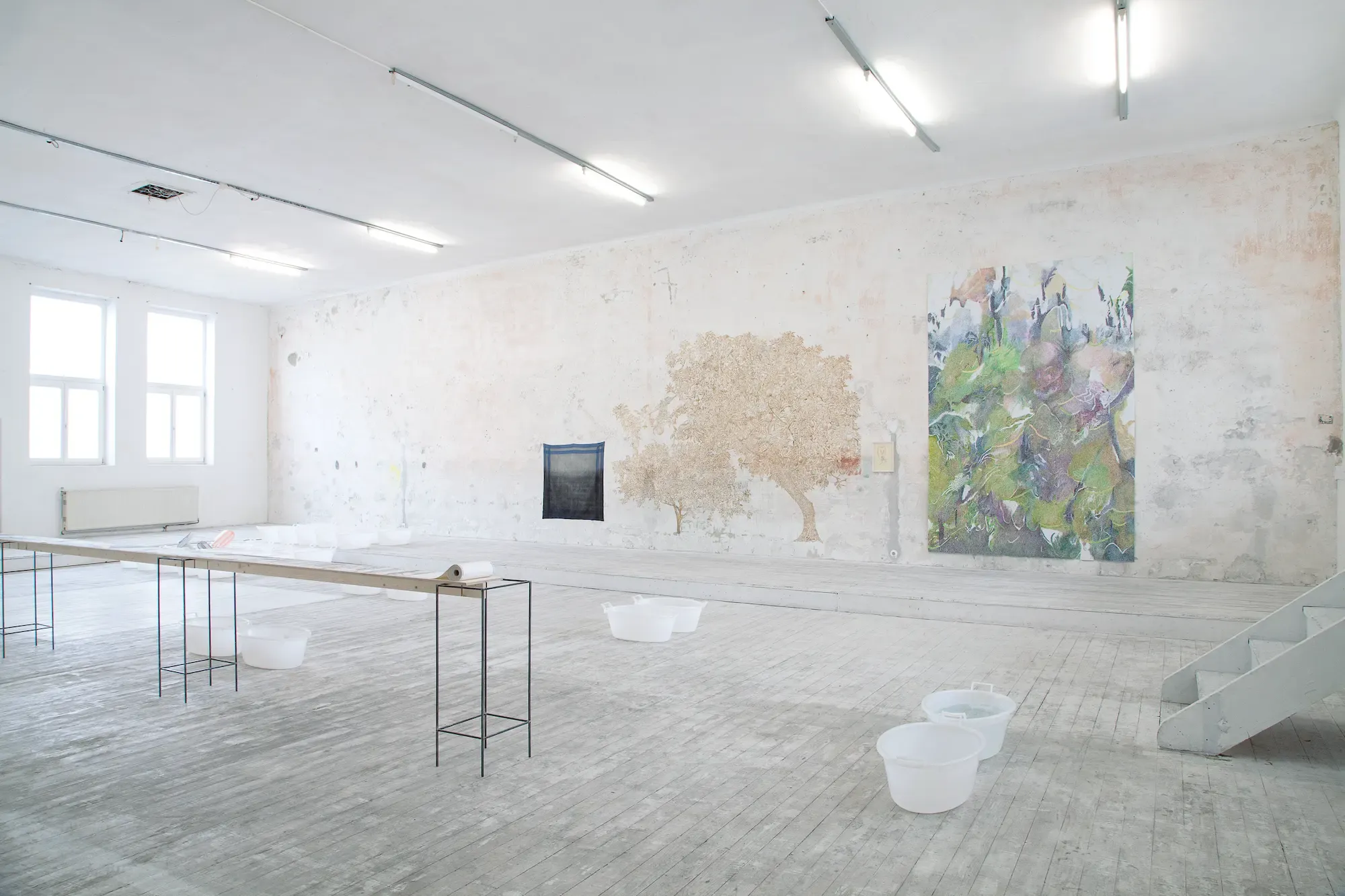kunstverein schattendorf Installation view from the current exhibition hereafter curated by siggi hofer 