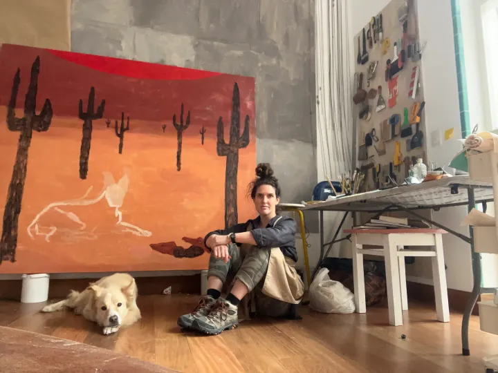 valentina maggiolo, promising artist Peru and spain on view at munchies art club with her mystical paintings